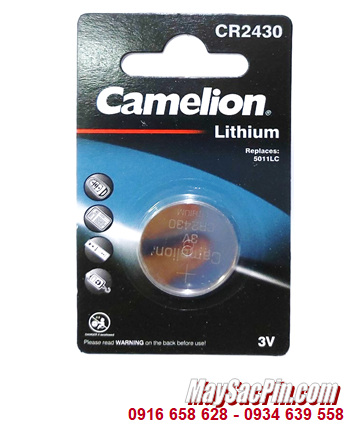 Pin CR2430 _Pin Camelion CR2430; Pin 3v lithium Camelion CR2430 _Vỉ 1viên
